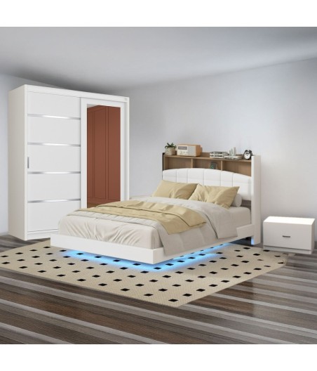 Dormitor Cod A013 Alb 160X200