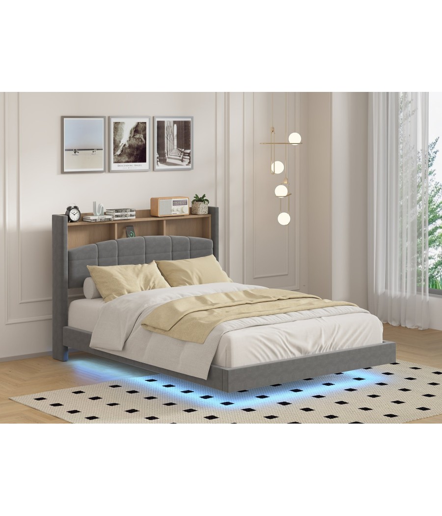 Pat Cod A013 Gri 160X200 + Saltea 160x200