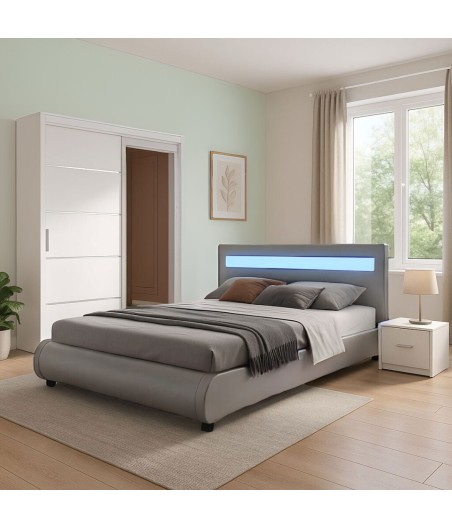 Dormitor COD 1125 Gri  160X200