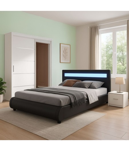 Dormitor COD 1125 Negru 160X200