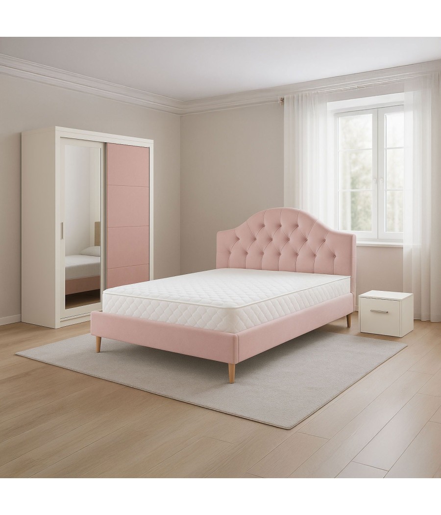 Dormitor  FB-227 Roz 140X200