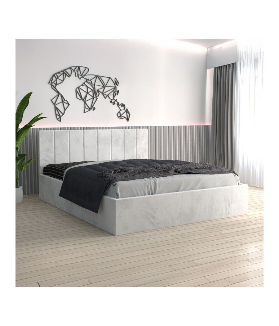 Pat Tapitat Sorin Alb + Saltea Lux Ortopedica