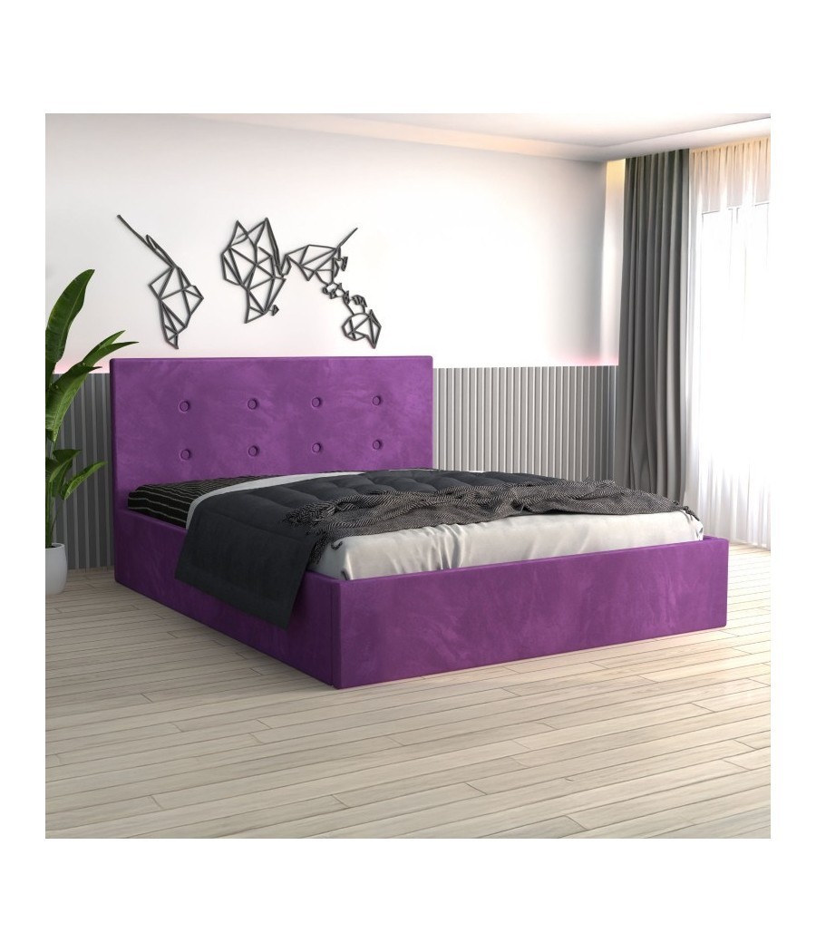 Pat Tapitat Filip Mov + Saltea Lux Ortopedica