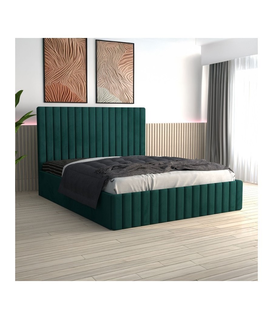 Pat Luca Verde + Saltea Lux Ortopedica